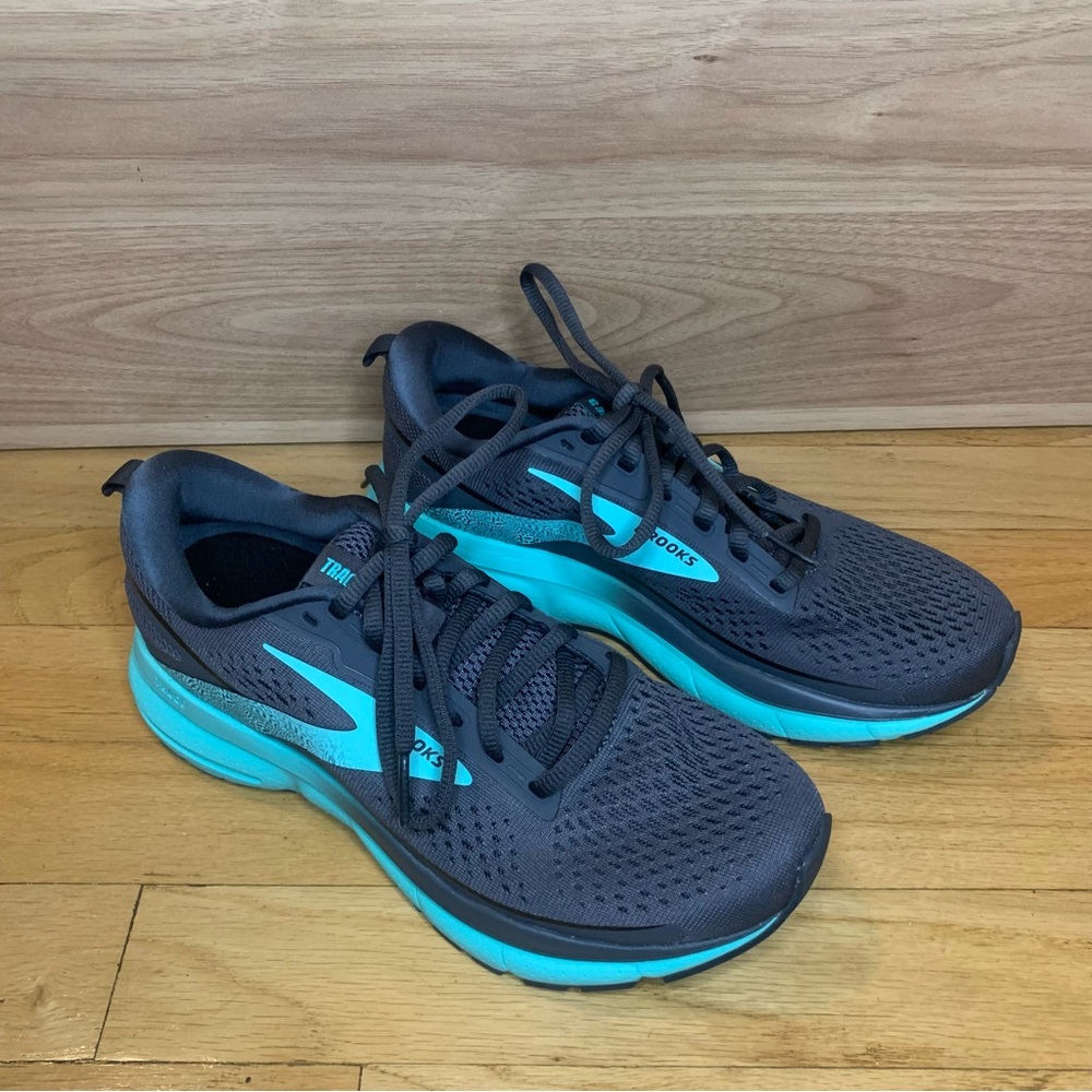 Brooks Women's Running Shoes - Black and Blue - Picture 2 of 7